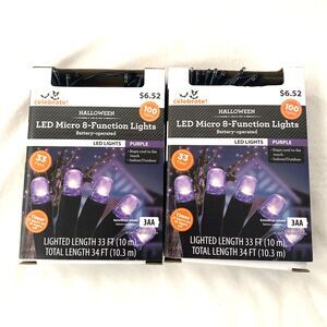 Halloween Led Micro Lights Purple 8 Function Indoor Outdoor Home Decoration